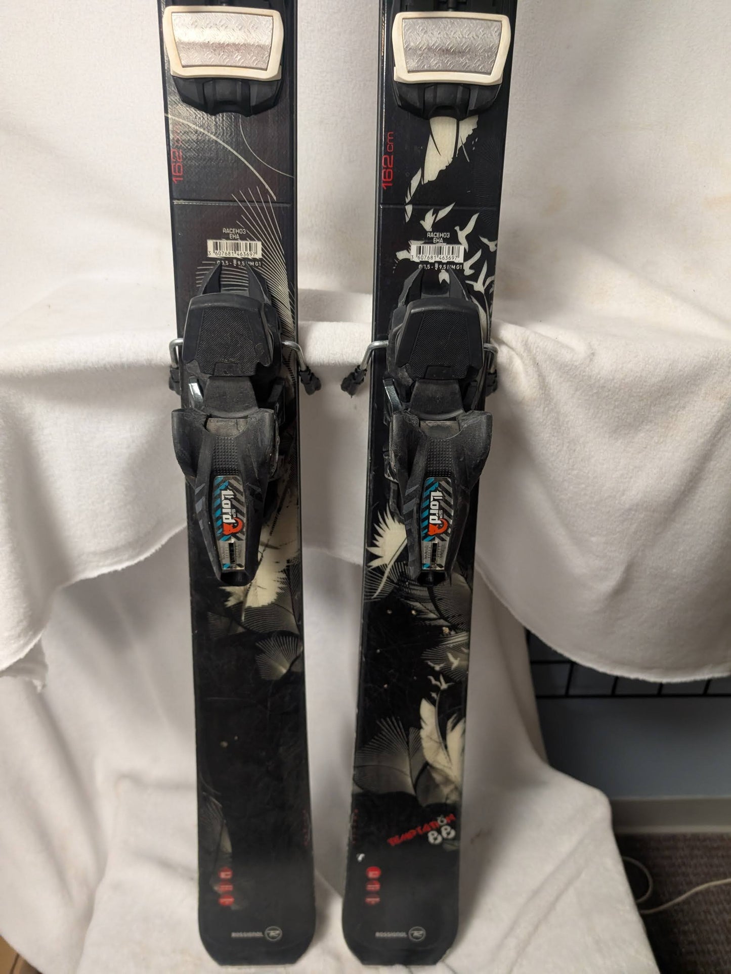 Rossignol Temptation 88 Skis Lord SP Bindings Size 162Cm Color Black Used