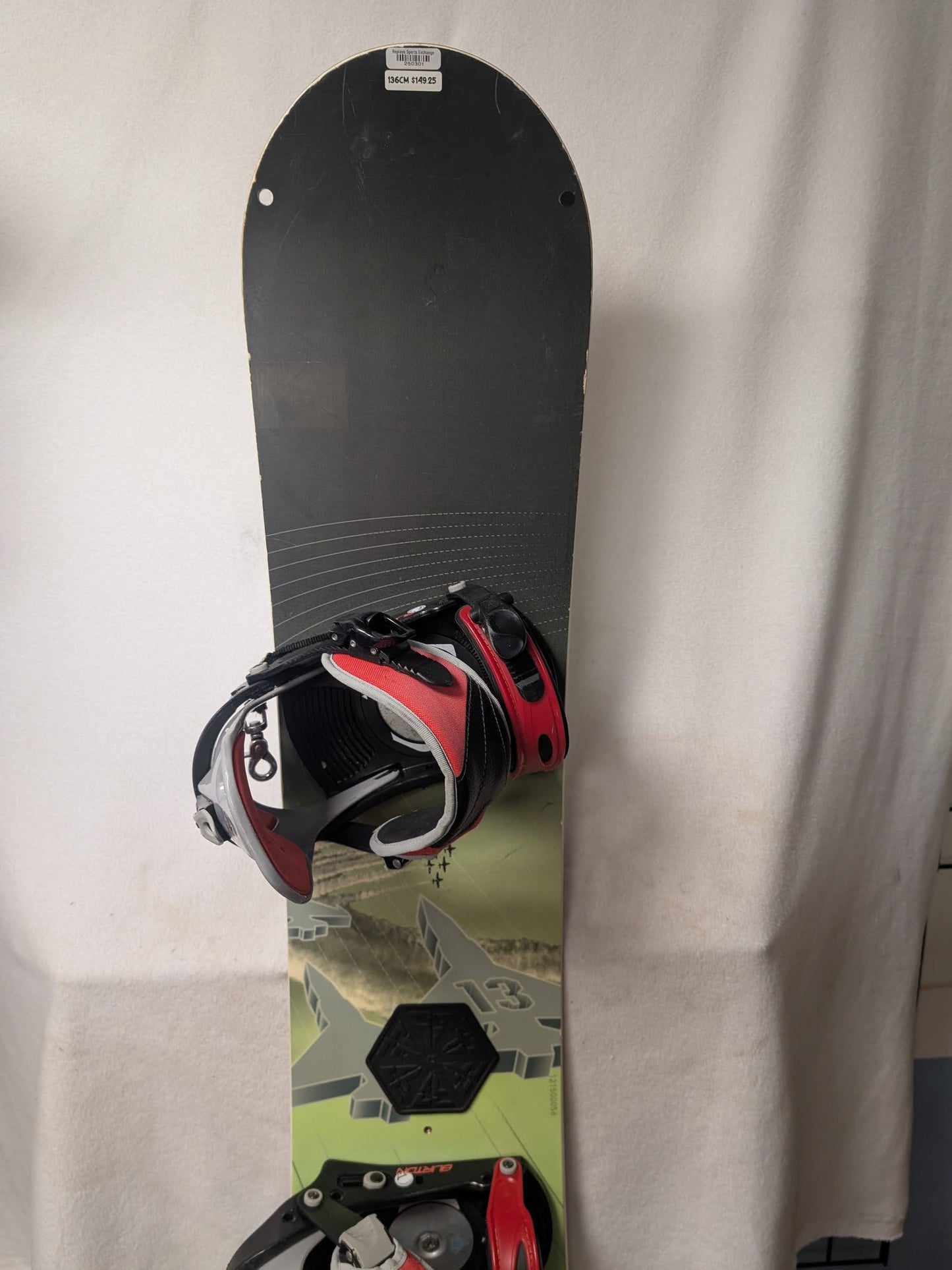 Burton 13 Snowboards Burton Bindings Size 136Cm Color Black Condition Used