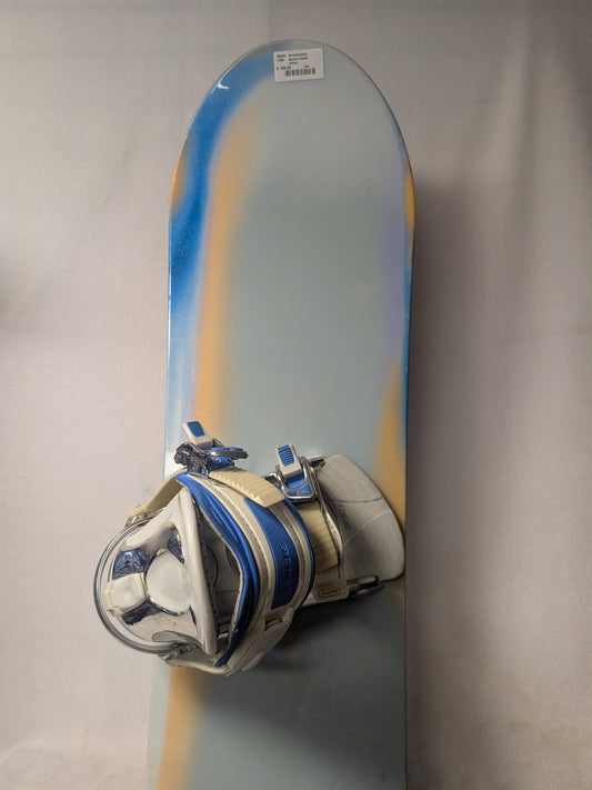 Burton Clash Snowboards Ride Bindings Size 153 Cm Color White Condition Used