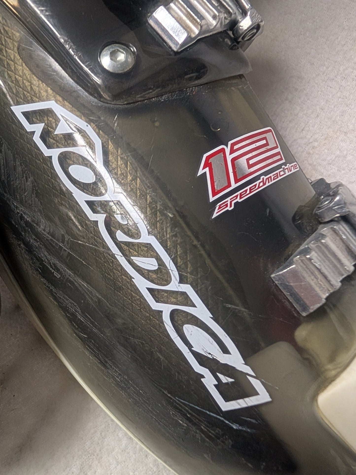 Nordica SpeedMachine 12 Ski Boots Size 29.5 Color Gray Condition Used