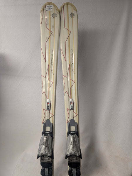 Volkl Attiva 4 Skis Marker Motion Bindings Size 161 Cm White Used