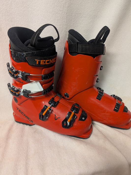 Tecnica Cochise Jr Ski Boots Size 26.5 Color Orange Condition Used