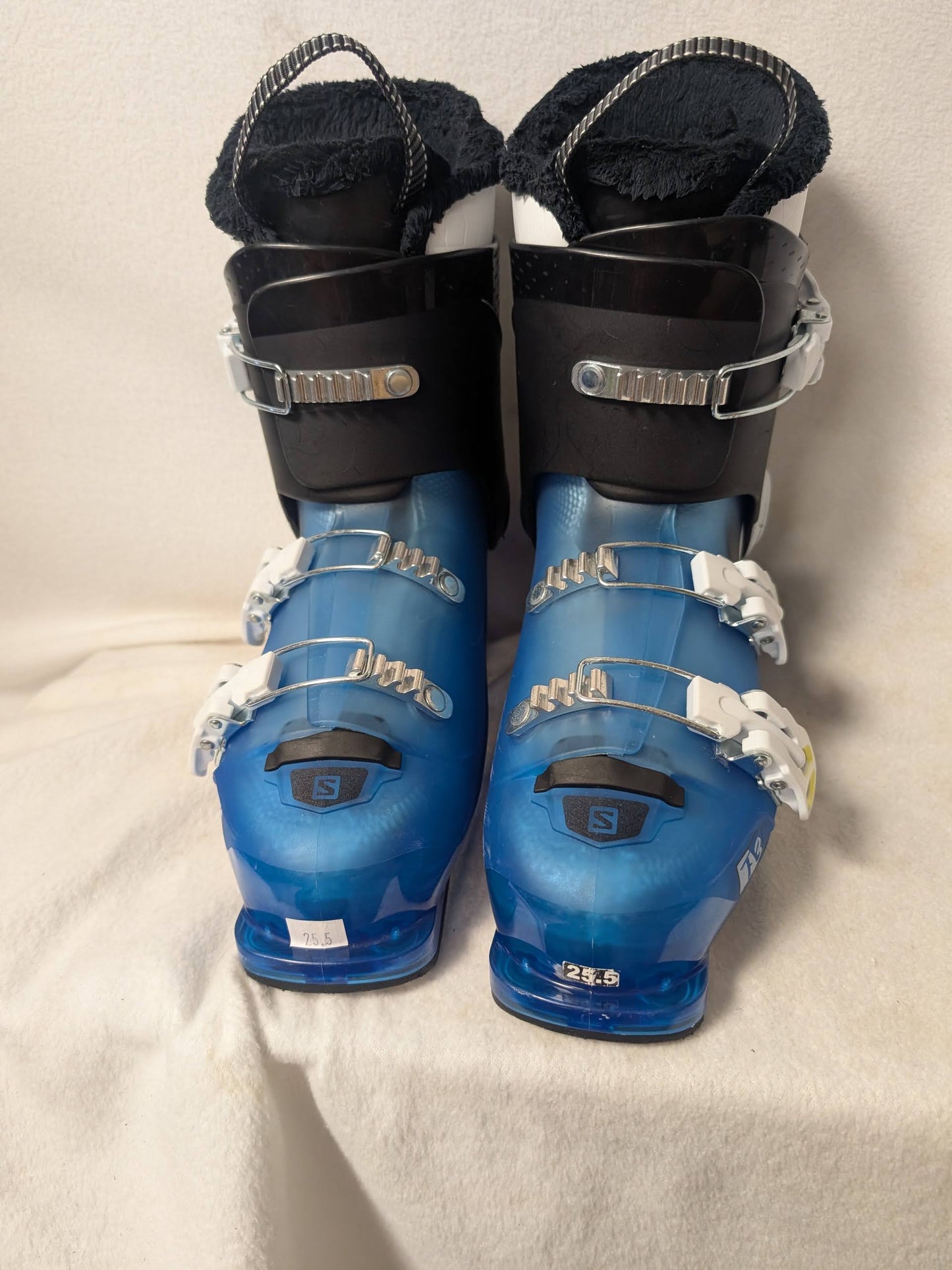 Salomon T3 Ski Boots Size 25.5 Color Blue Condition Used