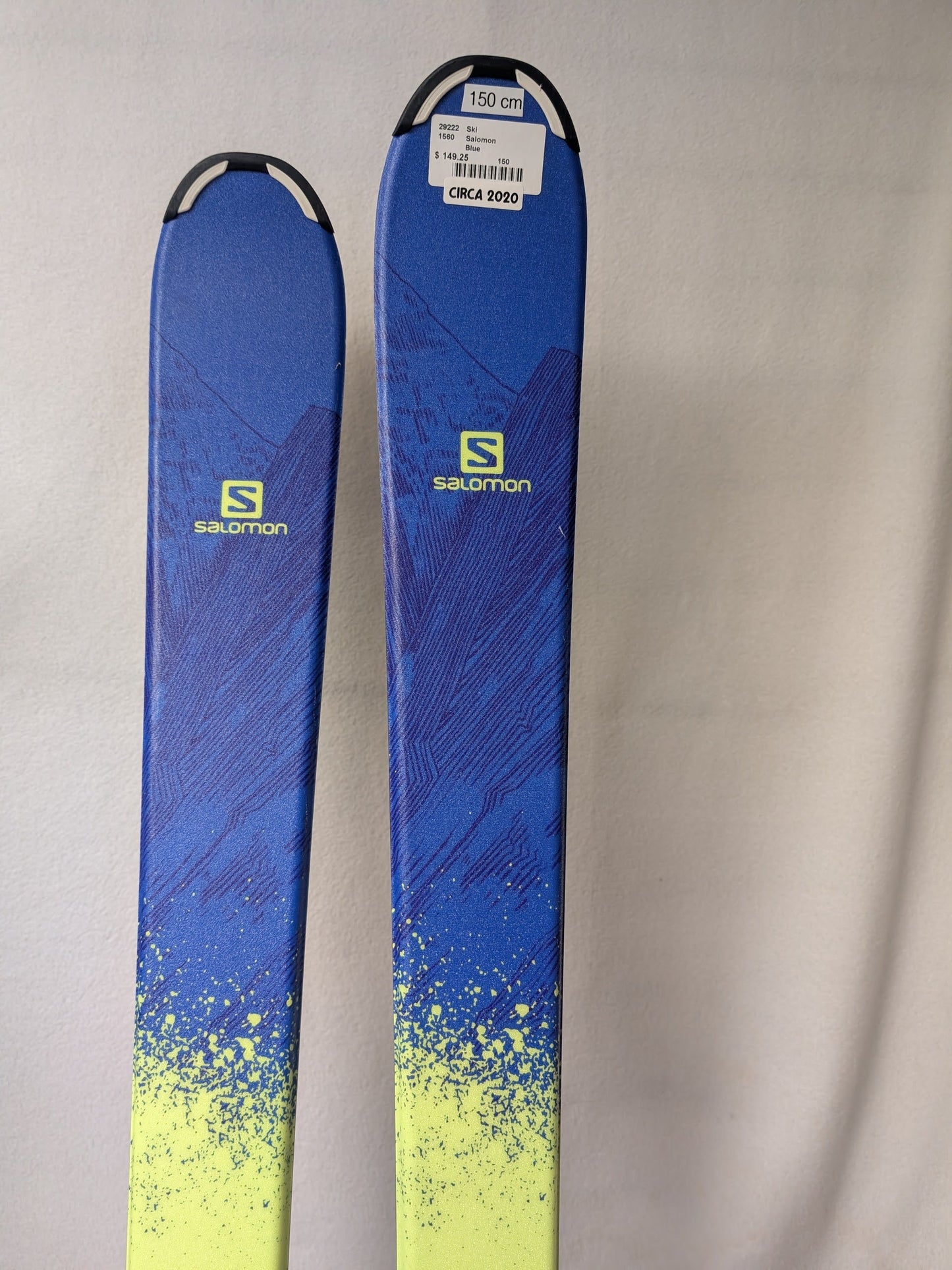 Salomon QST Lux Skis w/Salomon Bindings Size 150 Cm Color Blue Condition Used