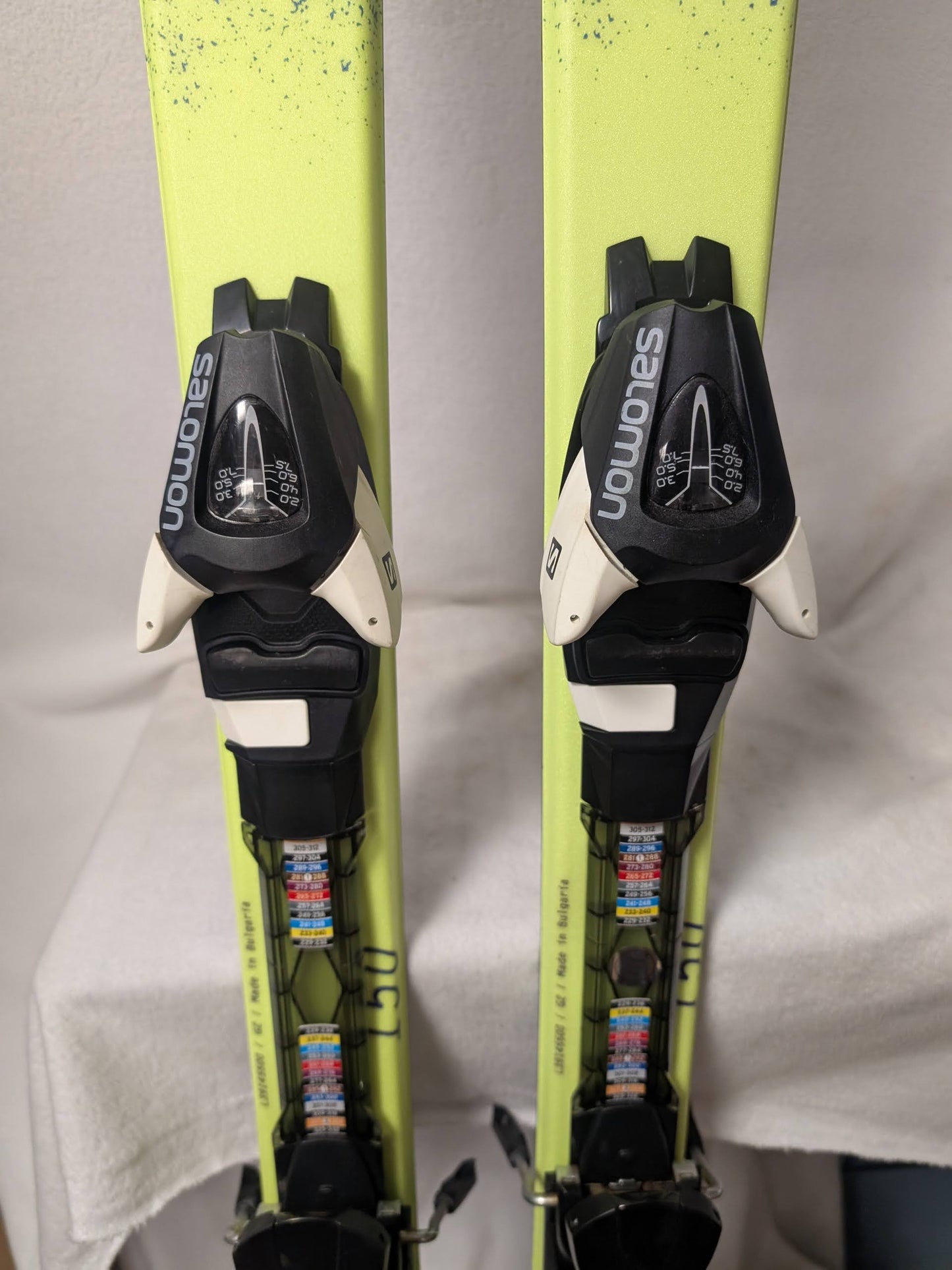 Salomon QST Lux Skis w/Salomon Bindings Size 150 Cm Color Blue Condition Used