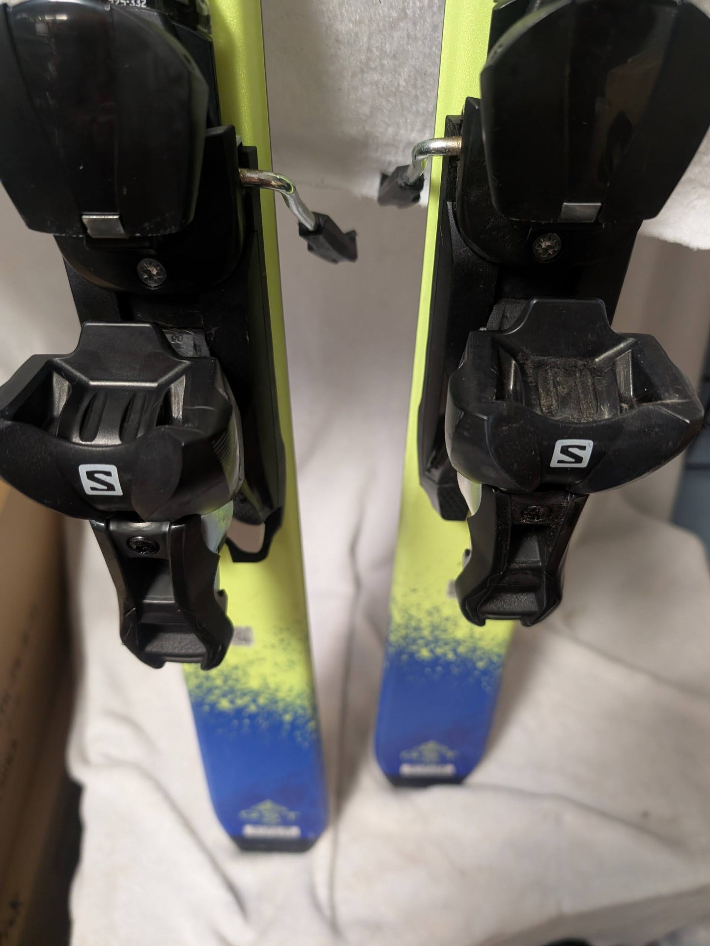 Salomon QST Lux Skis w/Salomon Bindings Size 150 Cm Color Blue Condition Used