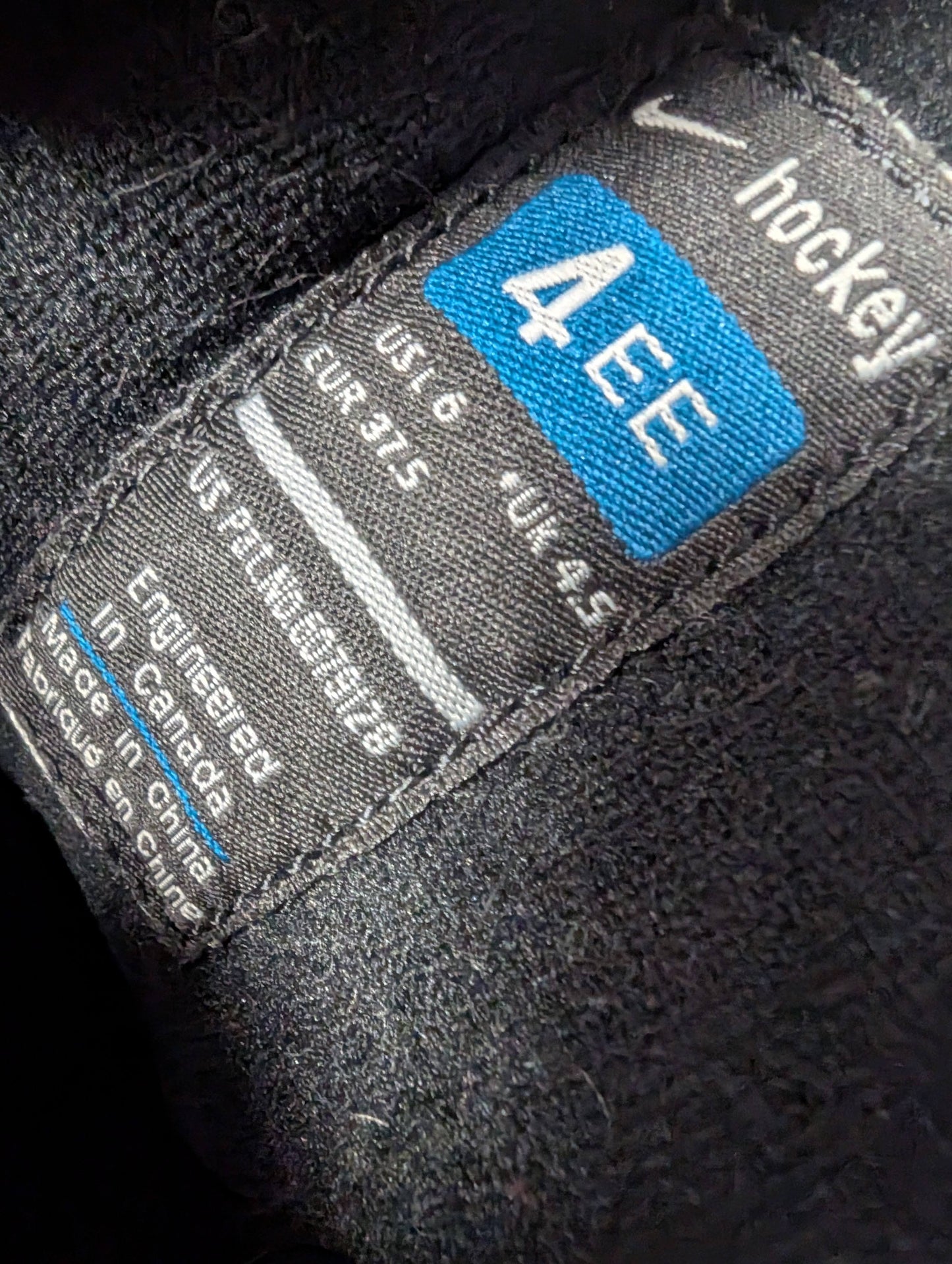 Nike Hockey Ice Skates Size 6 Color Black Condition Used