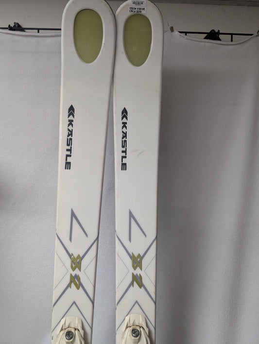 Kastle 82 Skis Marker K12 Bindings 172 Cm Color White Condition Used