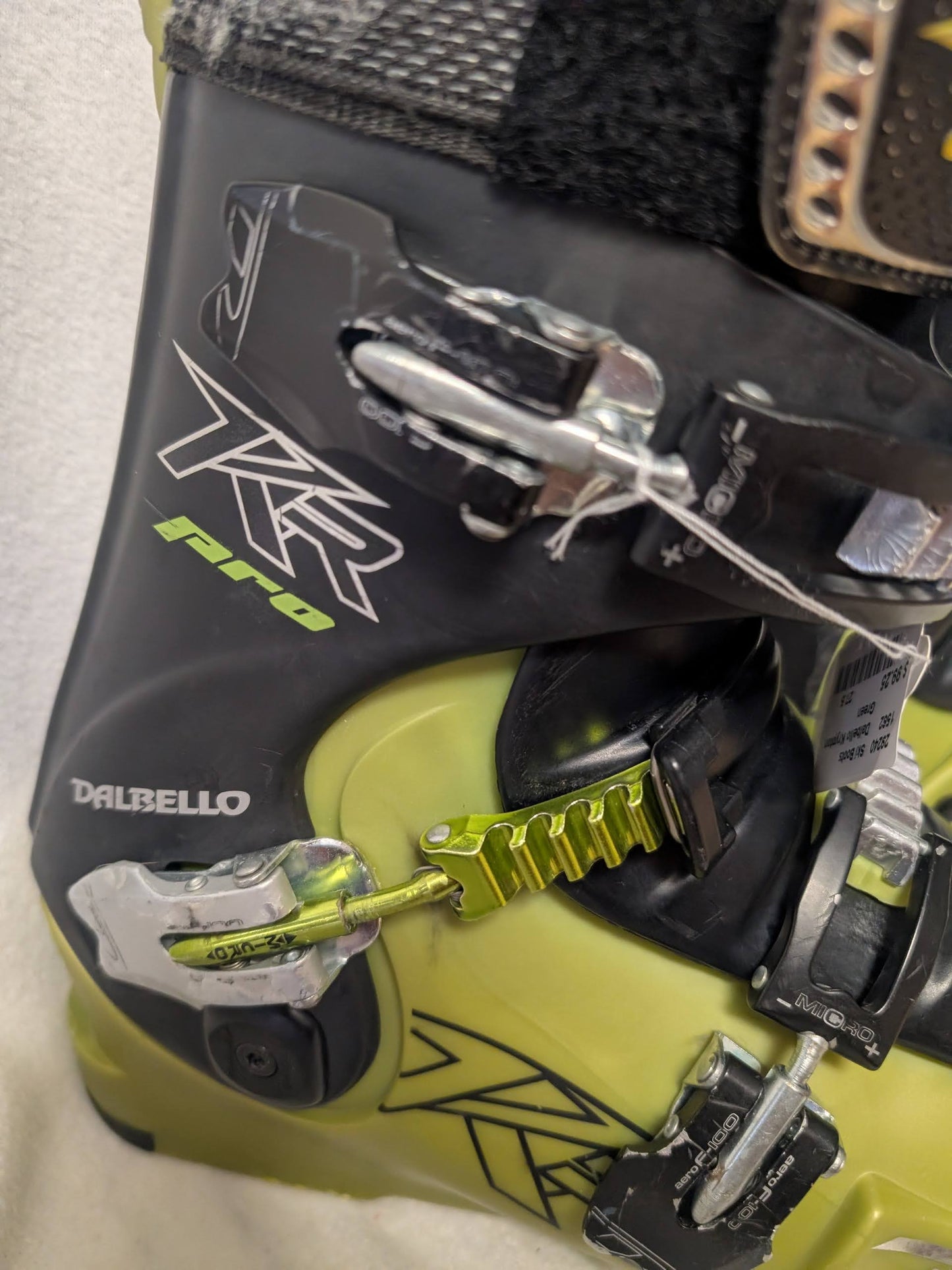 Dalbello Krypton Ski Boots Size 27.5 Color Yellow Condition Used