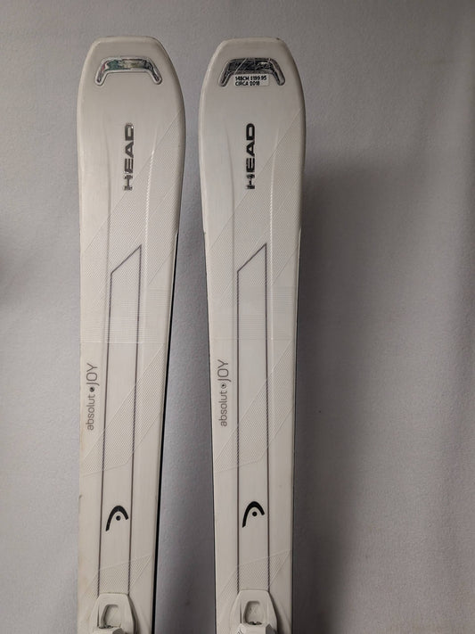 Head Absolute Joy LIbra Skis Joy 9 Bindings Size 148 Cm White Used
