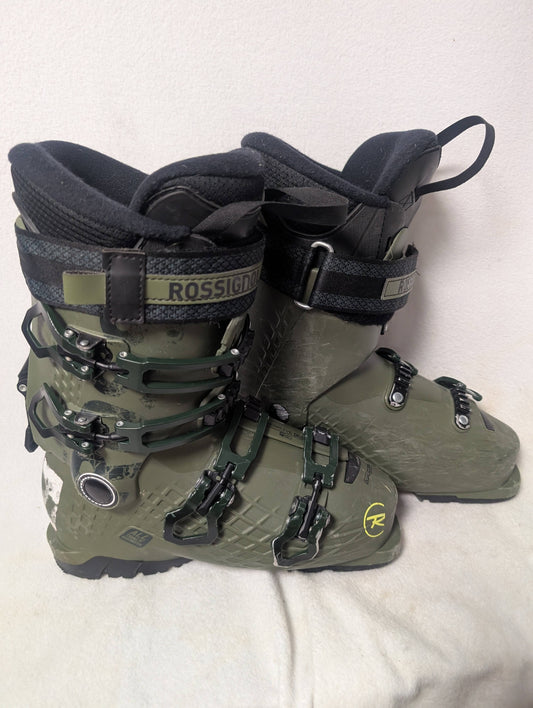 Rossignol Ski Boots Size 24.5 Color Green Condition Used