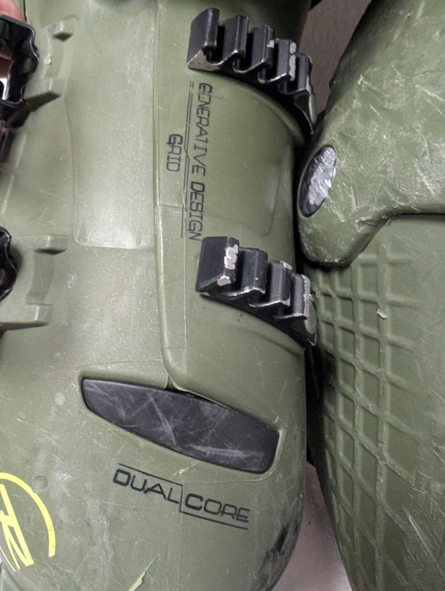 Rossignol Ski Boots Size 24.5 Color Green Condition Used