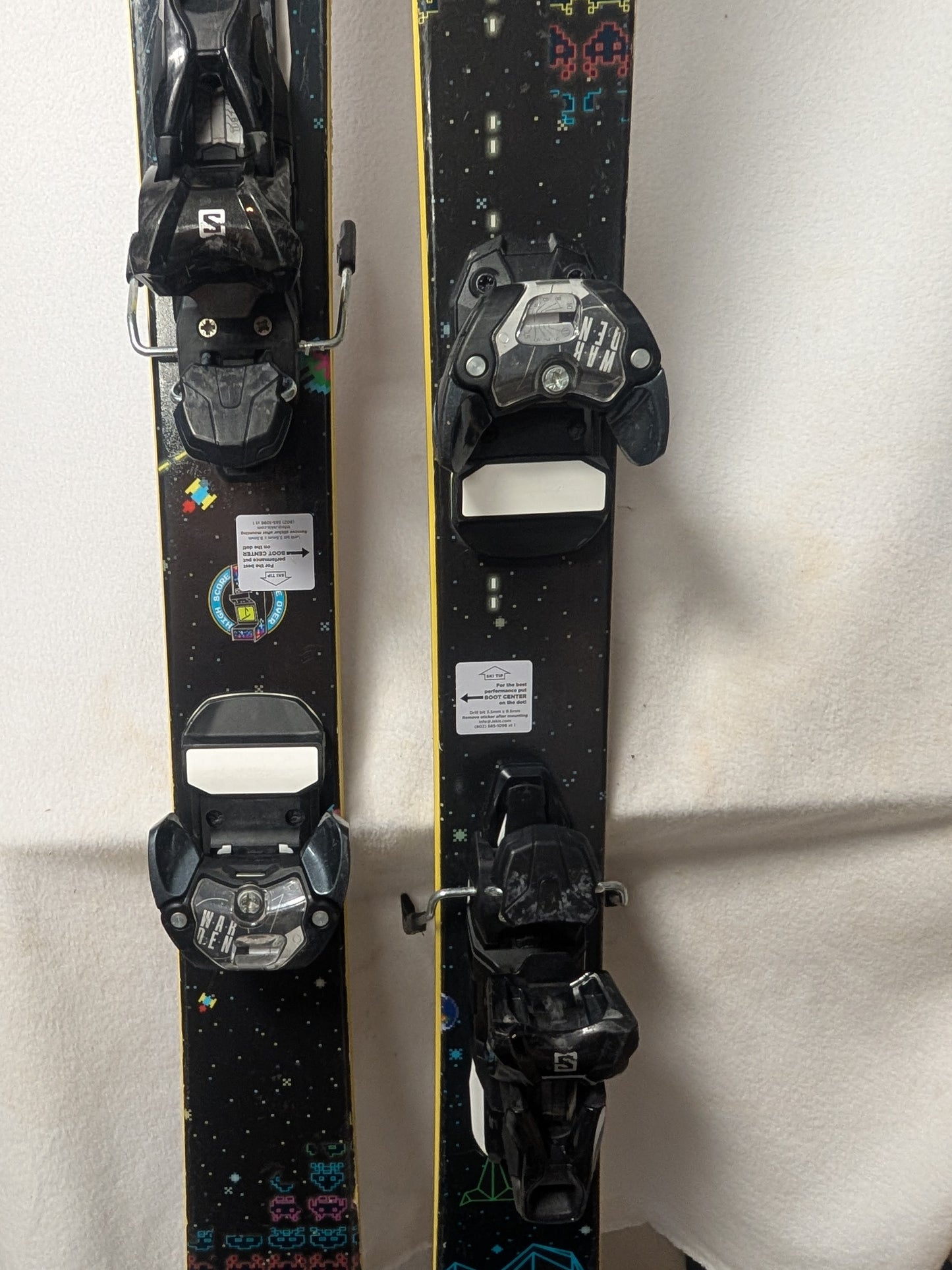 JSkis Arcade Salomon Warden 11 Bindings Size 150 Black Used