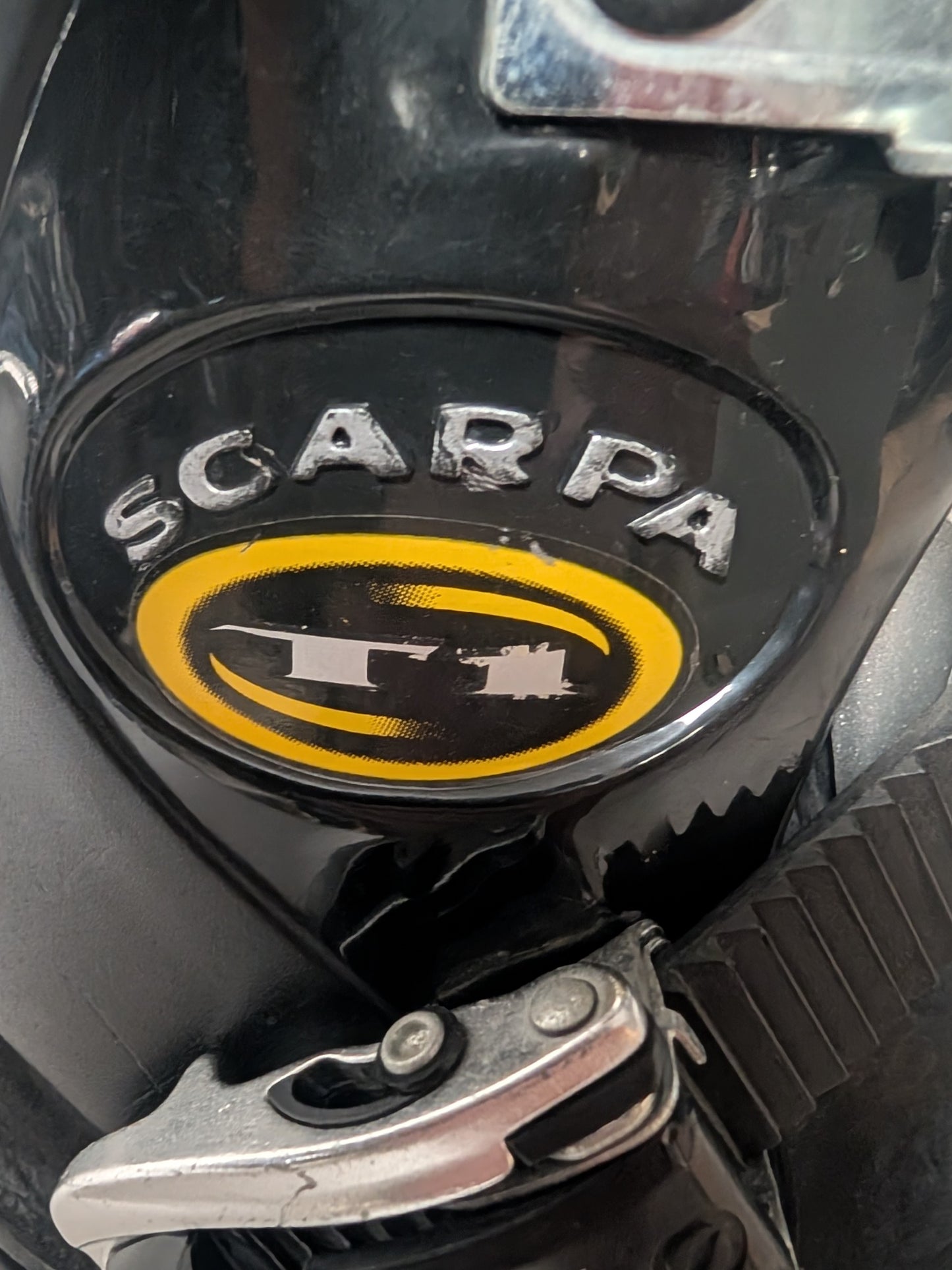 Scarpa T1 Telemark Ski Boots Size 24 Color Black Condition Used XC