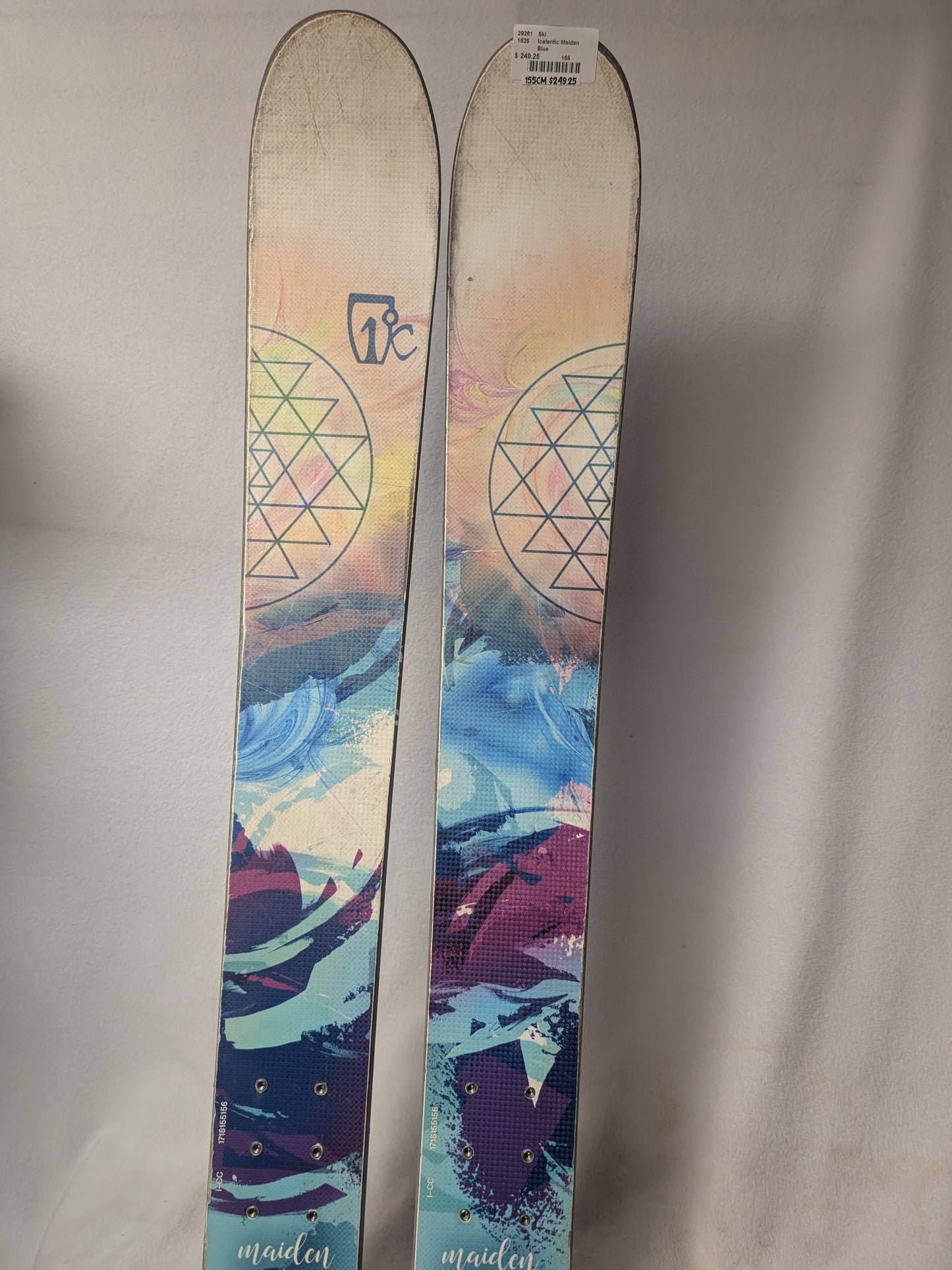 Icelantic Maidan Skis No Bindings Size 155 Cm Blue Used