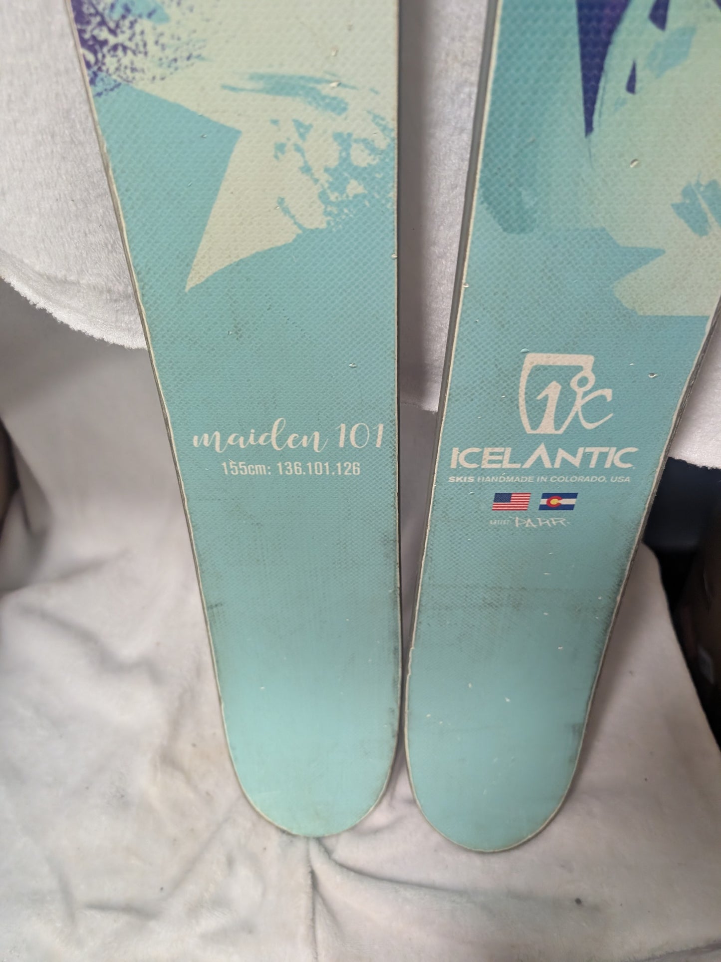 Icelantic Maidan Skis No Bindings Size 155 Cm Blue Used