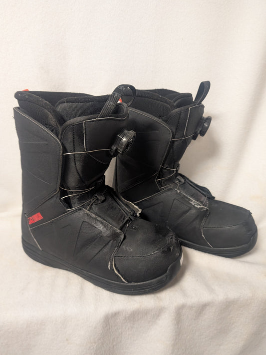 Salomon Faction RTL Boa Snowboard Boots Size 9 Black Used