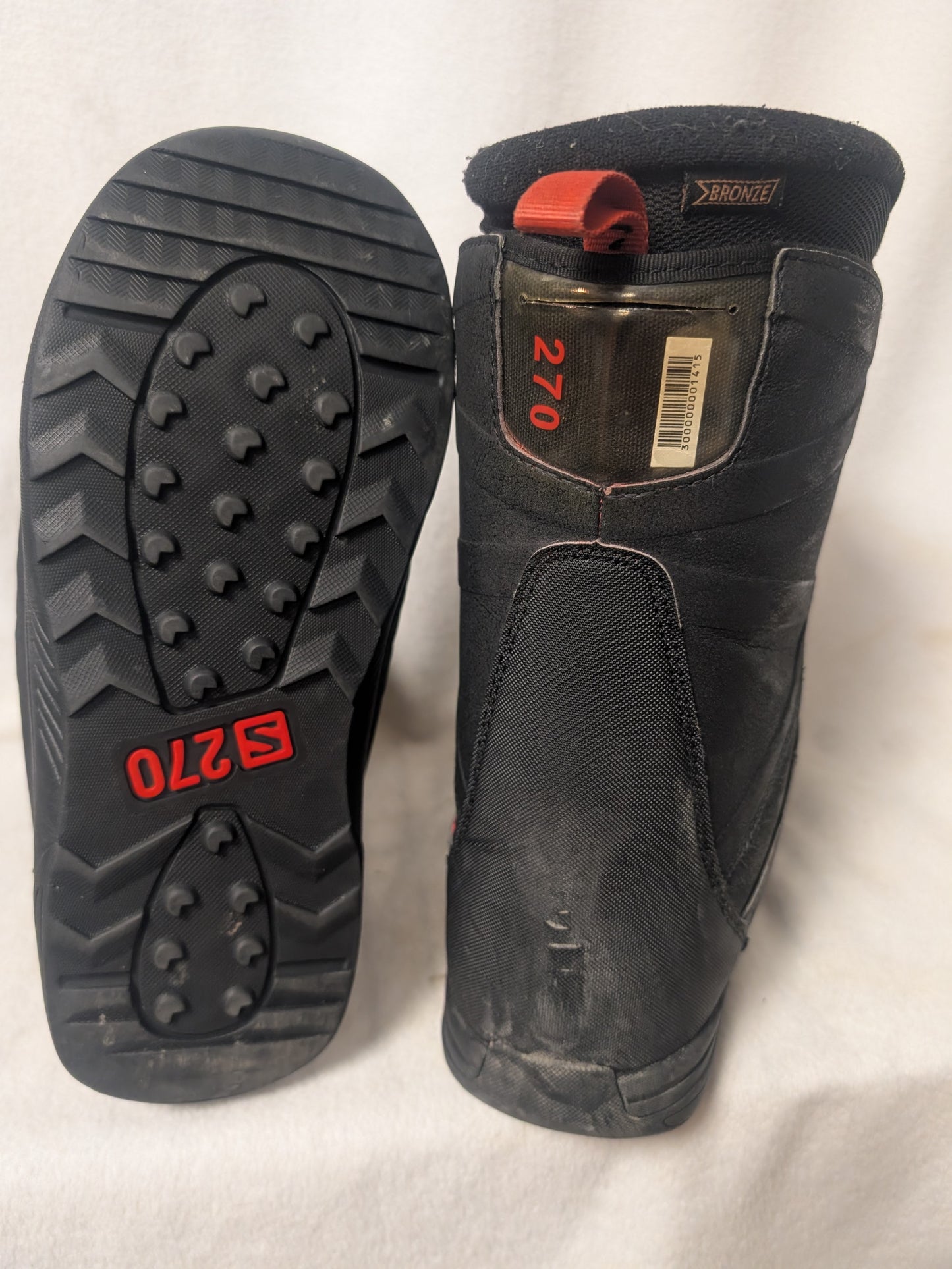 Salomon Faction RTL Boa Snowboard Boots Size 9 Black Used