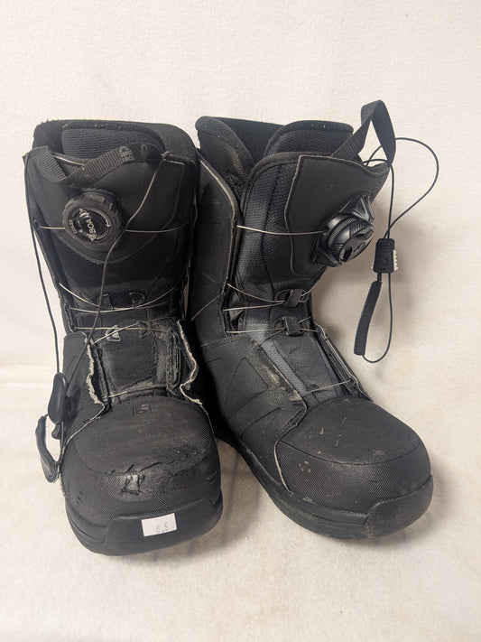 Salomon Faction RTL Boa Snowboard Boots Size 8.5 Black Used