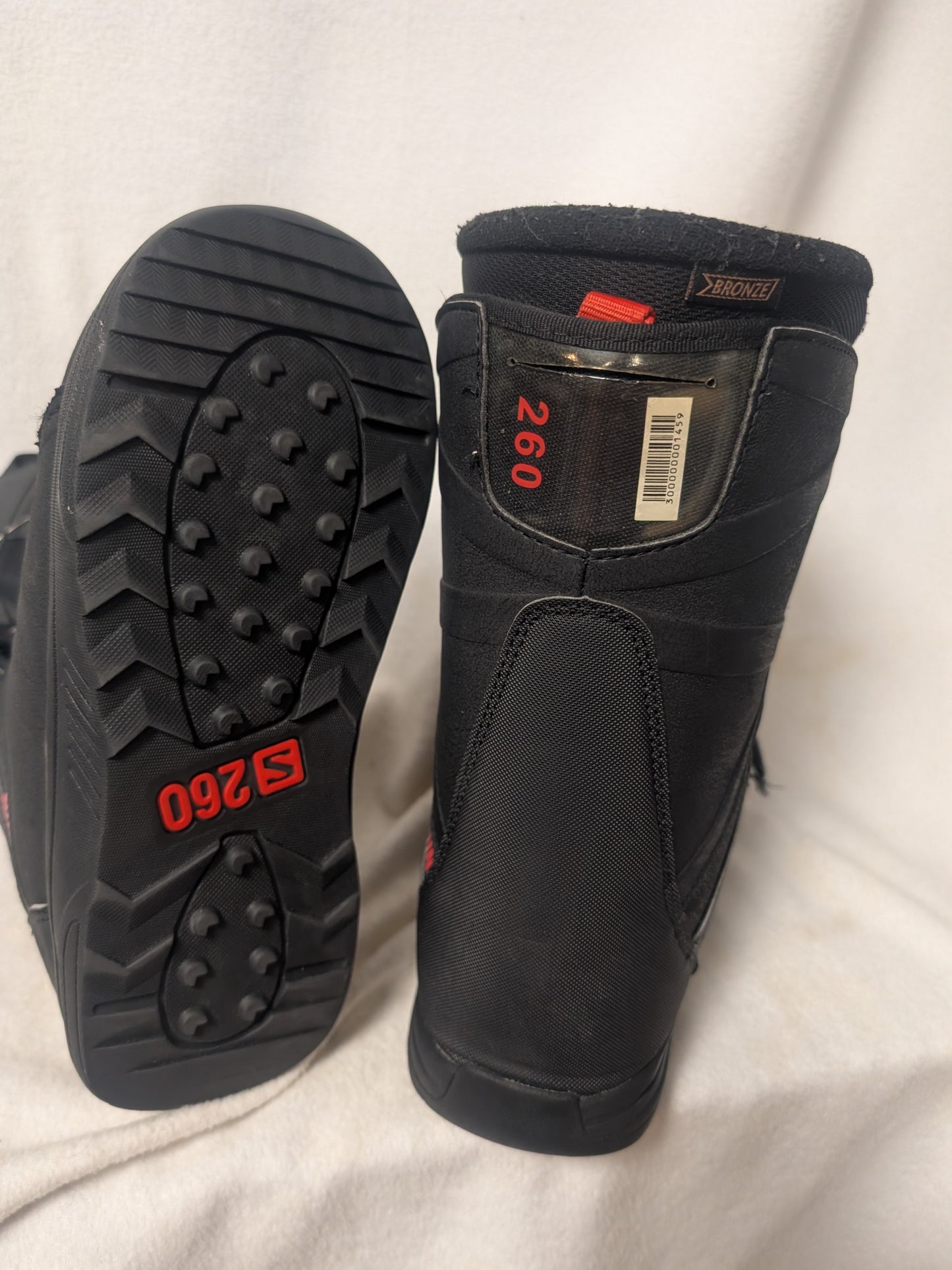 Salomon Faction RTL Boa Snowboard Boots Size 8 Black Used