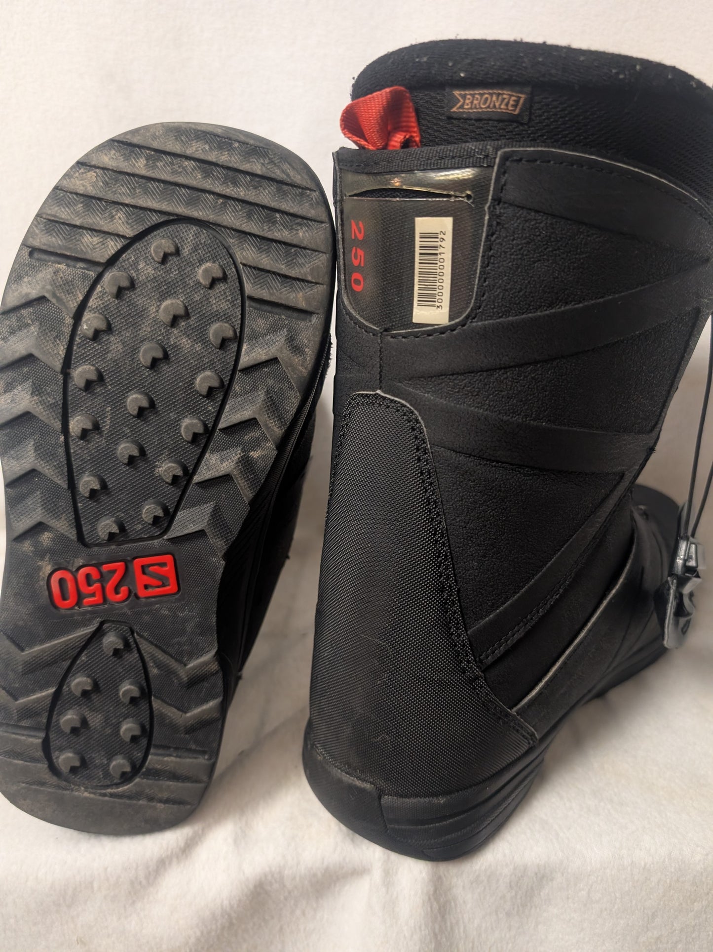 Salomon Faction RTL Boa Snowboard Boots Size 7 Black Used