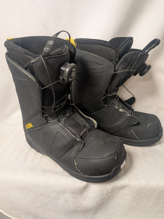 Salomon Faction RTL Boa Snowboard Boots Size 10 Black Used