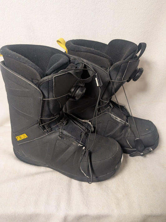 Salomon Faction RTL Boa Snowboard Boots Size 10 Black Used