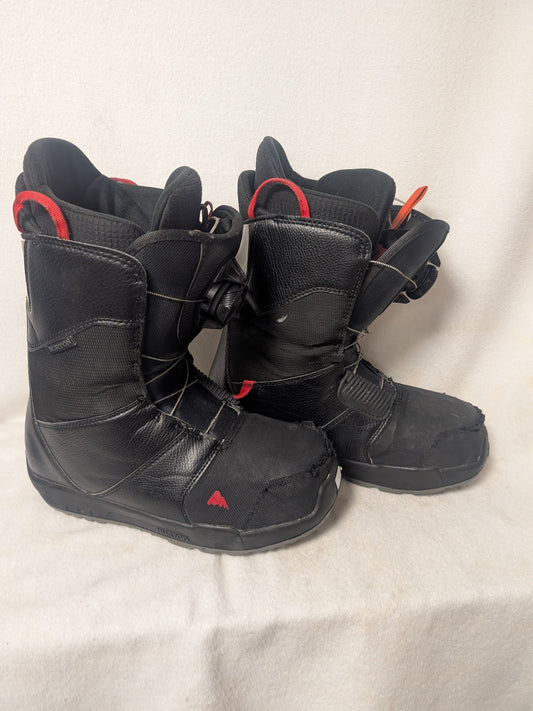 Burton Boa Progression Snowboard Boots Size 7.5 Black Used