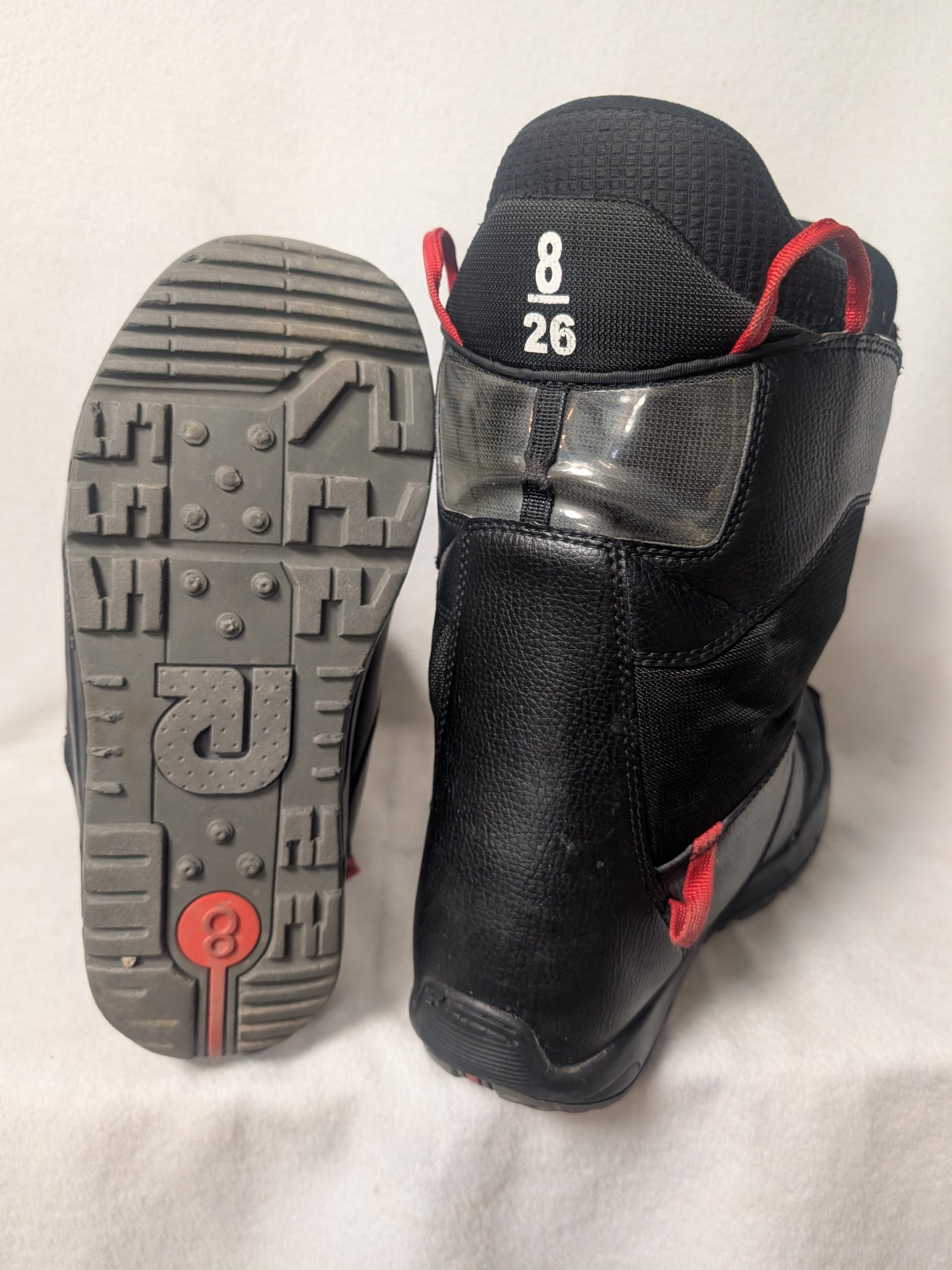 Burton Boa Progression Snowboard Boots Size 8 Black Used