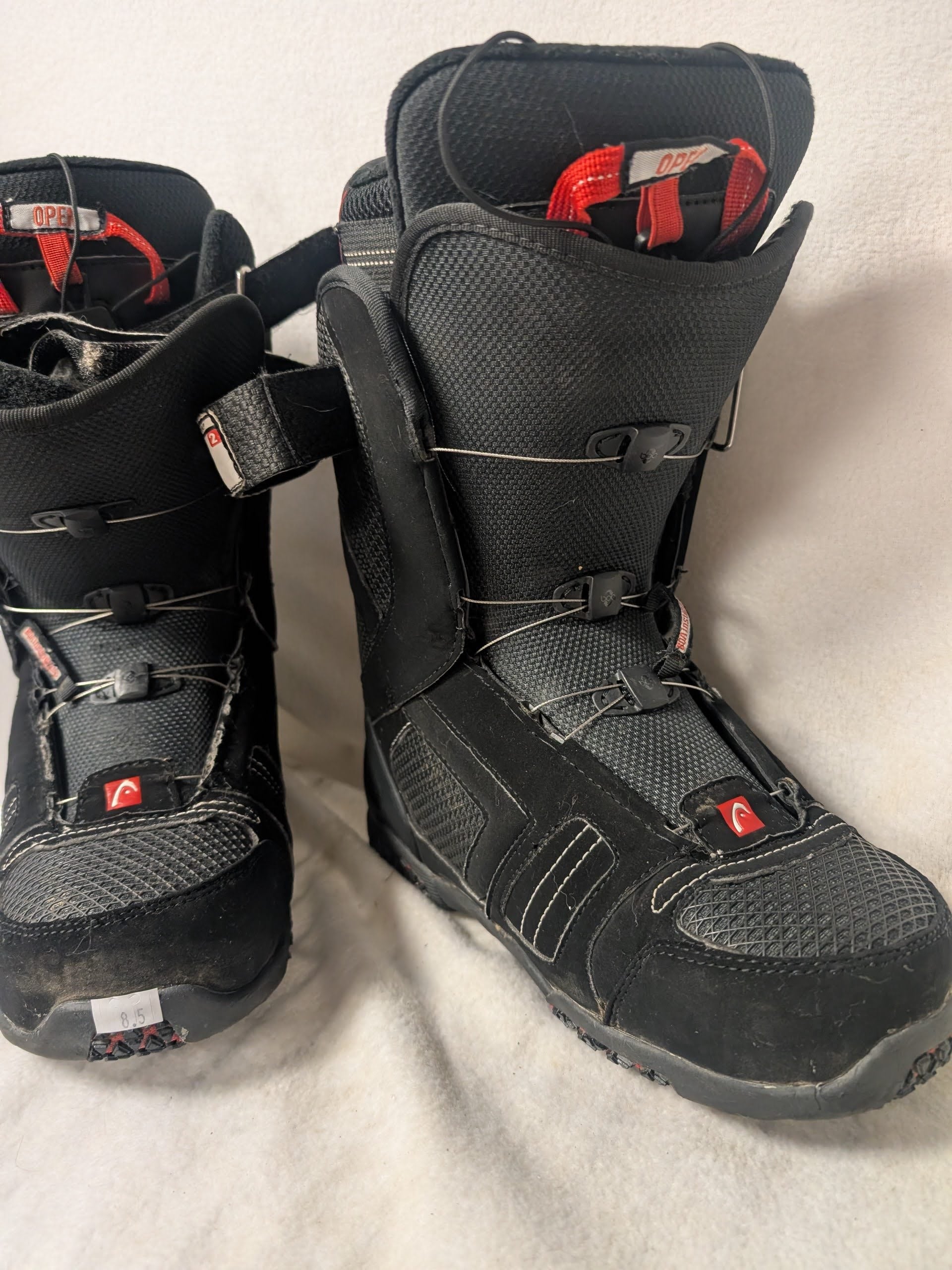 Head 5 Star Boa Snowboard Boots Size 8.5 Black Used – Replays