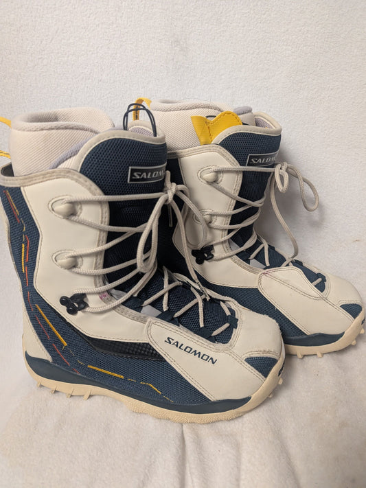 Salomon Vigil Snowboard Boots Size Women's 6.5 Color White Condition Used