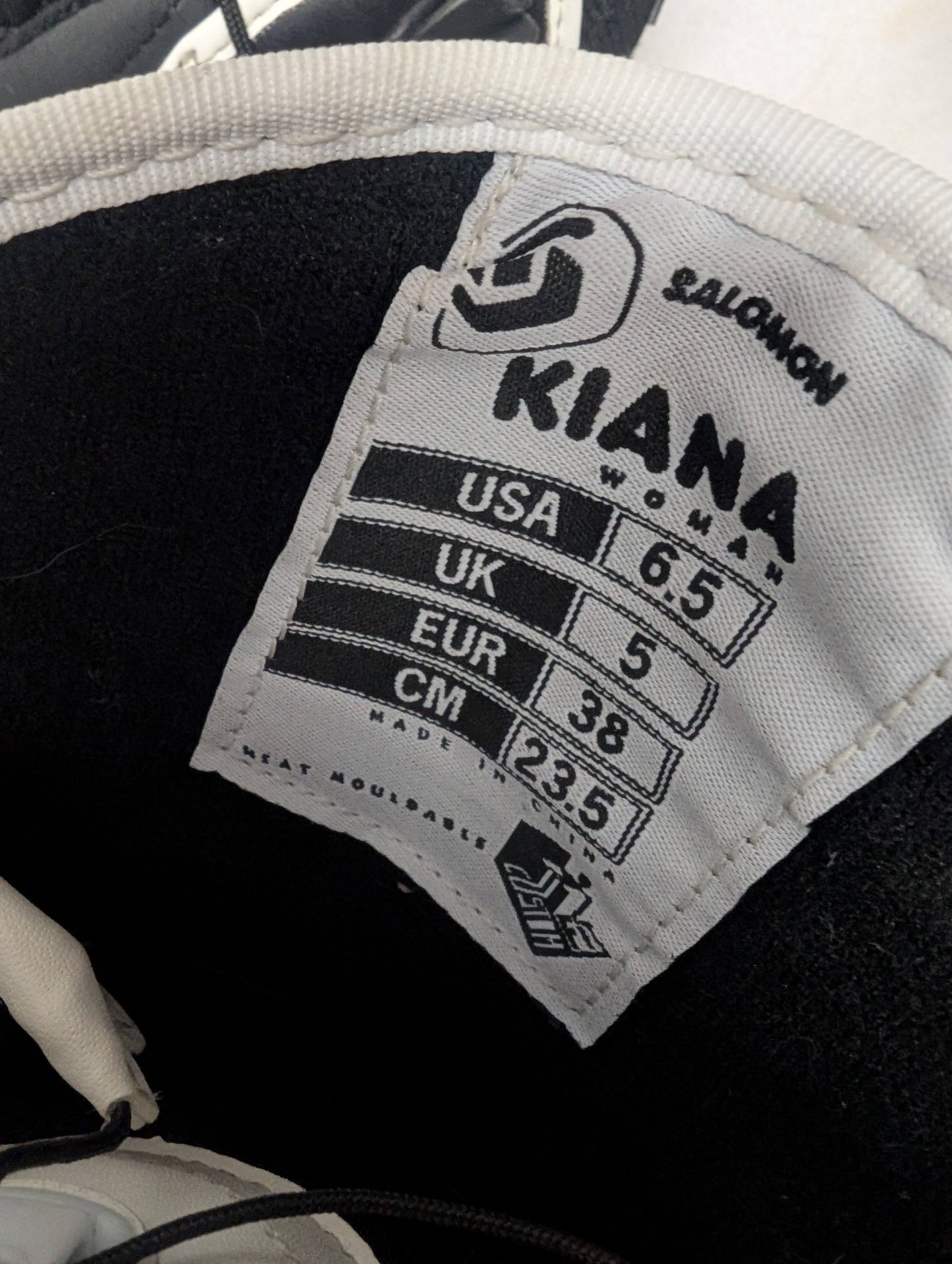 Salomon Kiana Snowboard Boots Size 6.5 Color Black Condition Used Women