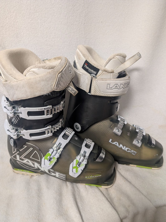 Lange RX90 Ski Boots Women Size 25.5 Color Gray Condition Used