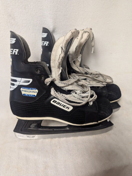 Bauer Impact Pantera Hockey Ice Skates Size 7 Color Black Used