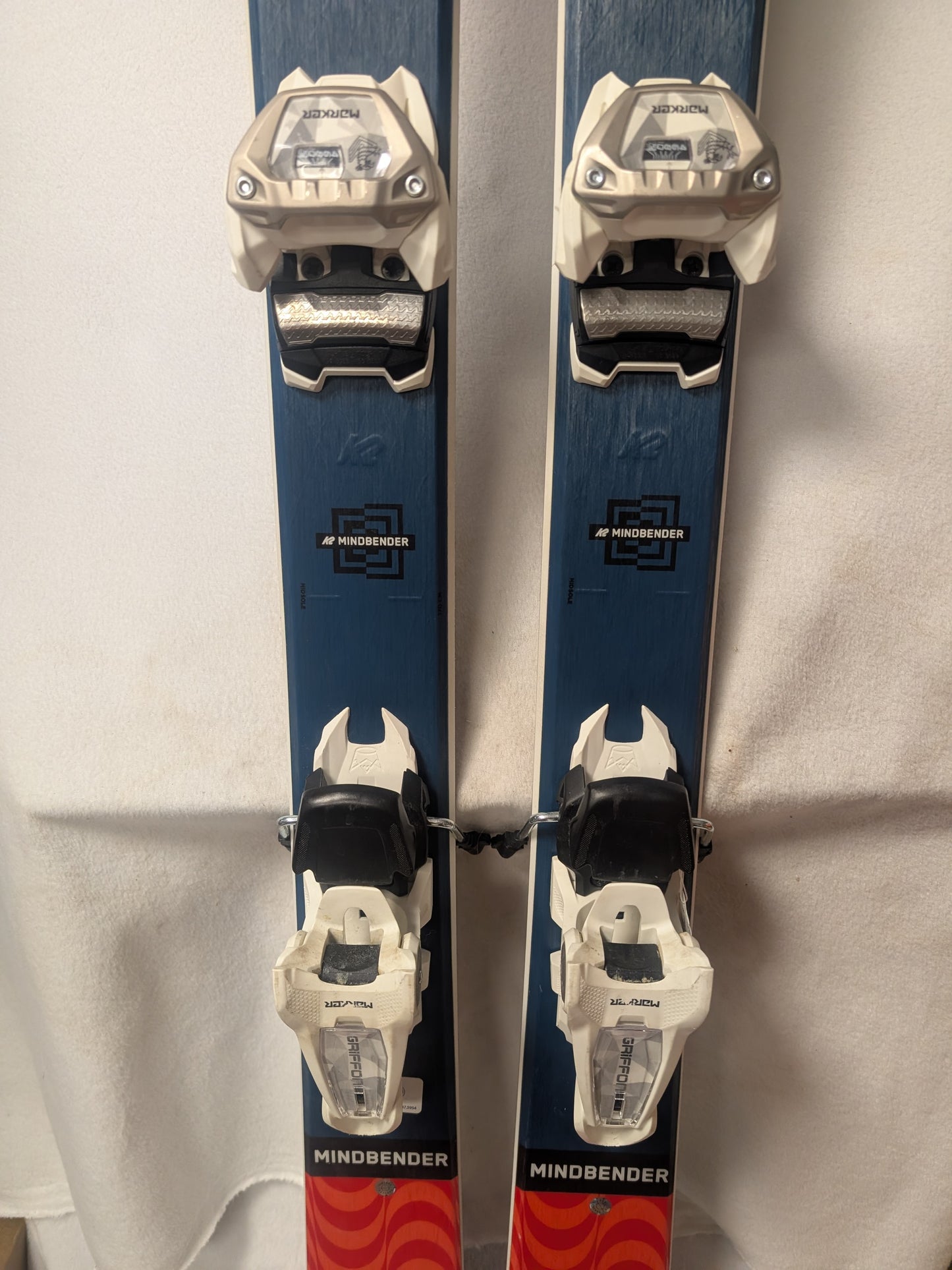 K2 Mindbender Skis Marker Griffon Bindings Size 170 Cm Blue Used