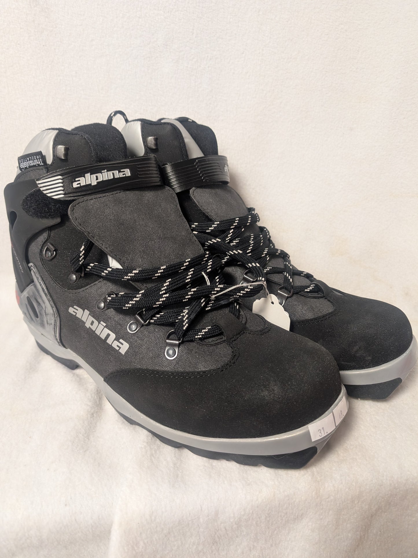 Alpina NNN BC Ski Boots Size 31 EU 48 Color Black Condition Used XC