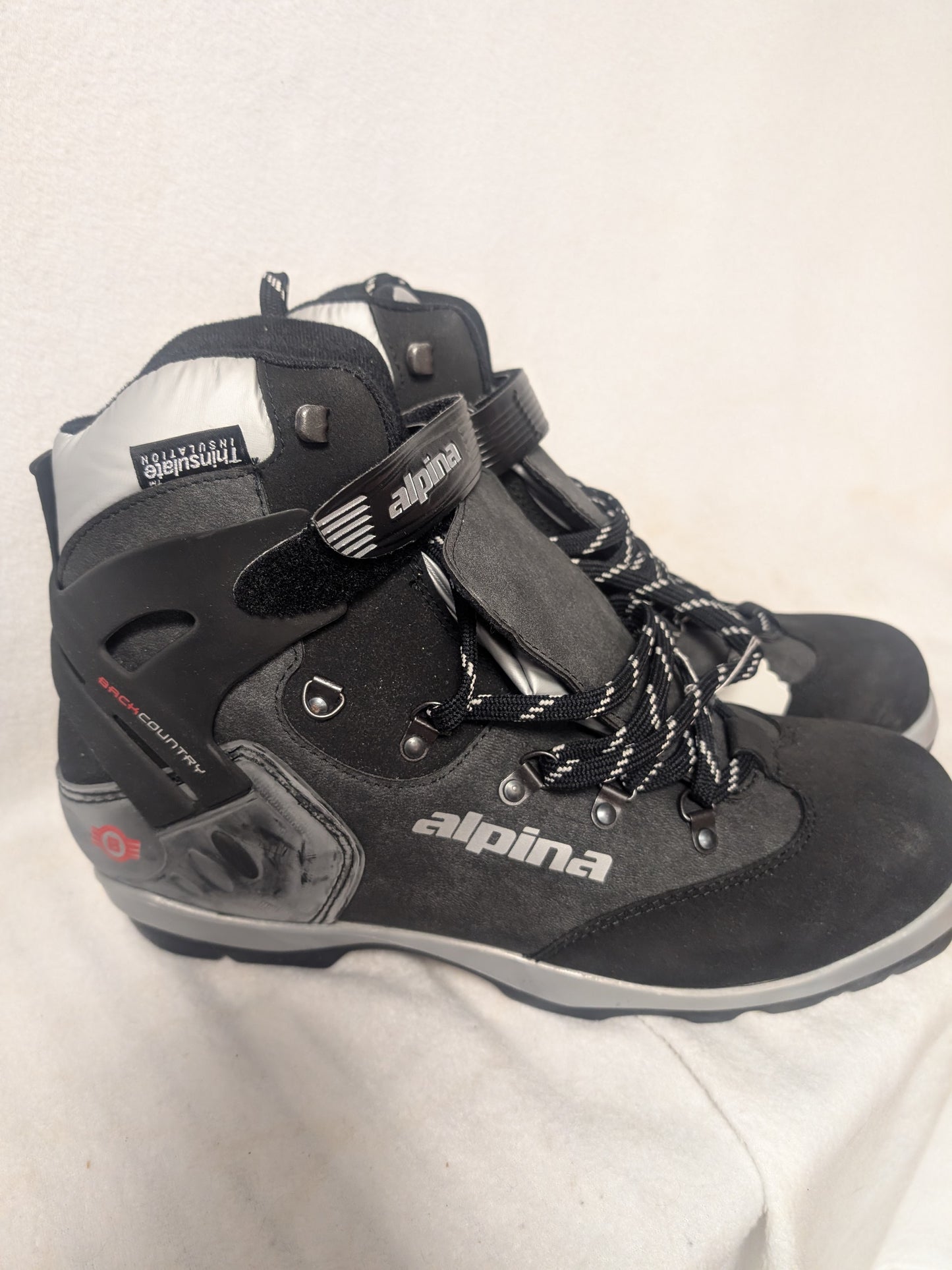 Alpina NNN BC Ski Boots Size 31 EU 48 Color Black Condition Used XC