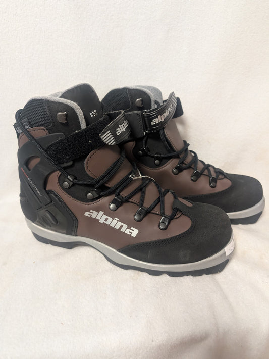 Alpina NNN BC Ski Boots Size 26.5 Color Maroon Condition Used XC