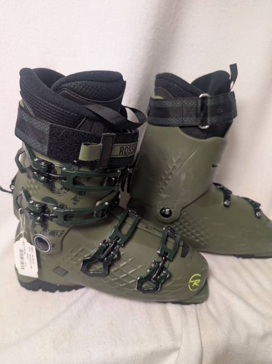 Rossignol Jr80 All Track Ski Boots Size 27.5 Color Green Condition Used