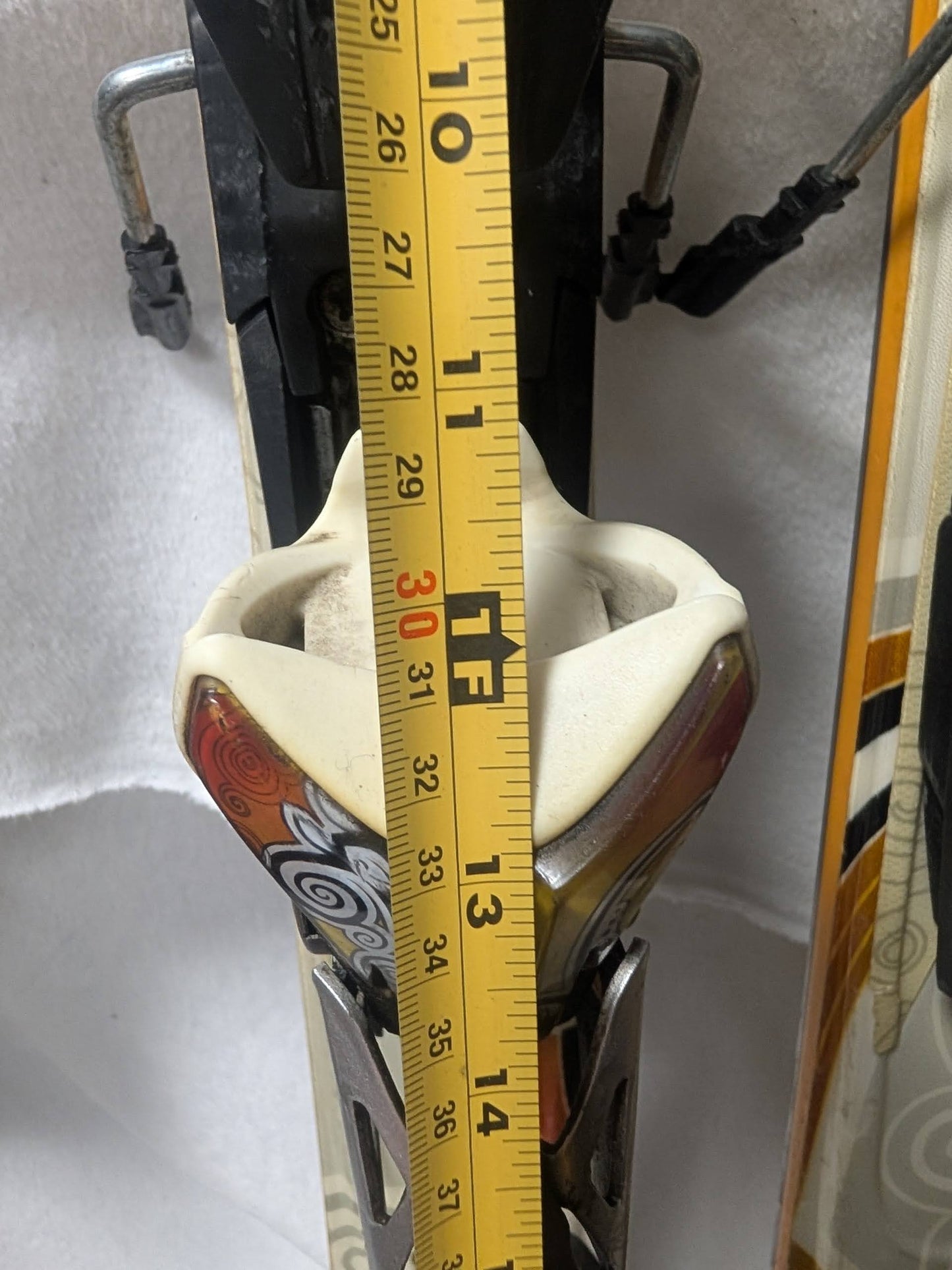 K2 Burnin Luv Skis w/Marker Bindings Size 156 Cm Color Red Used