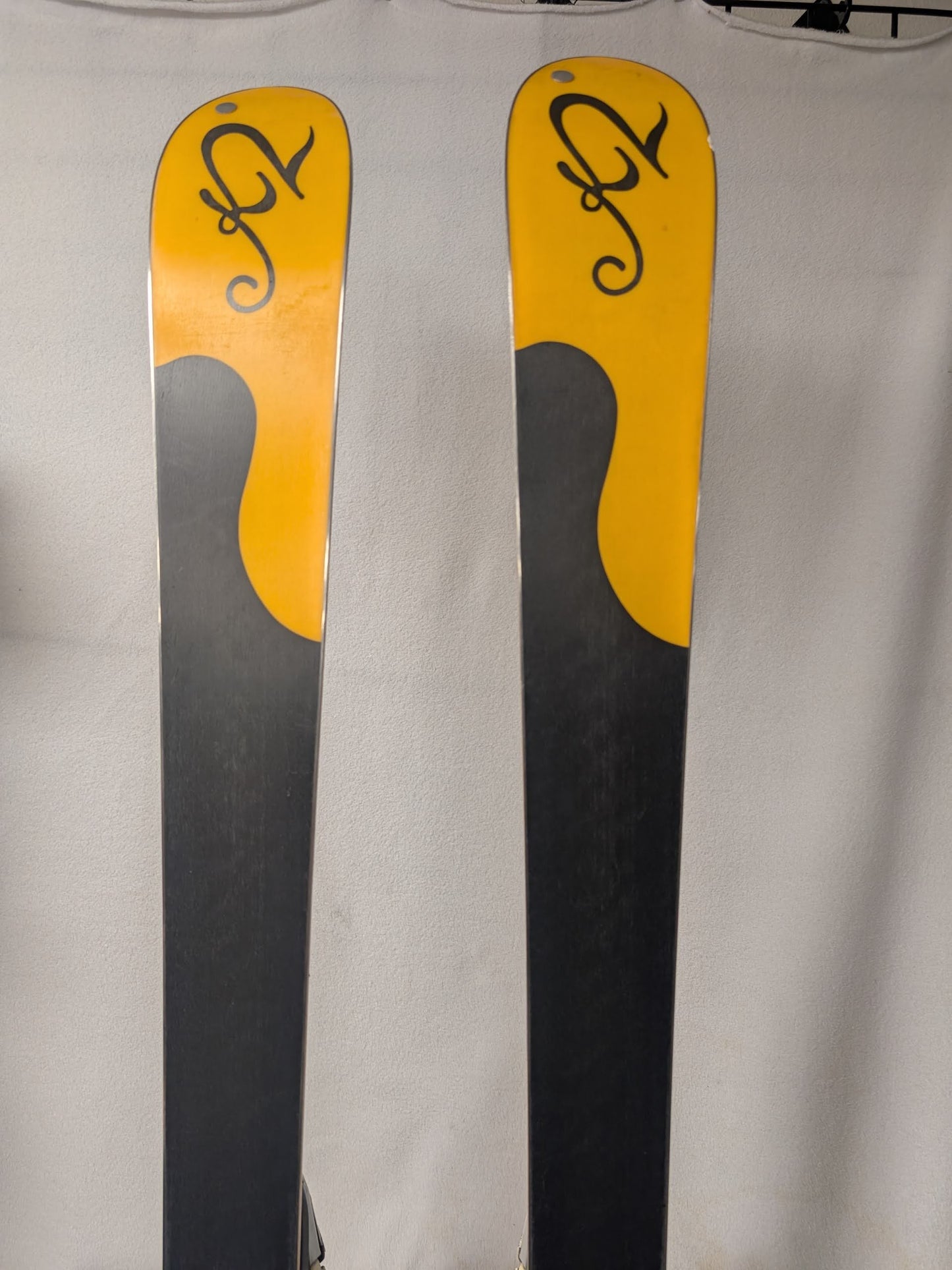 K2 Burnin Luv Skis w/Marker Bindings Size 156 Cm Color Red Used