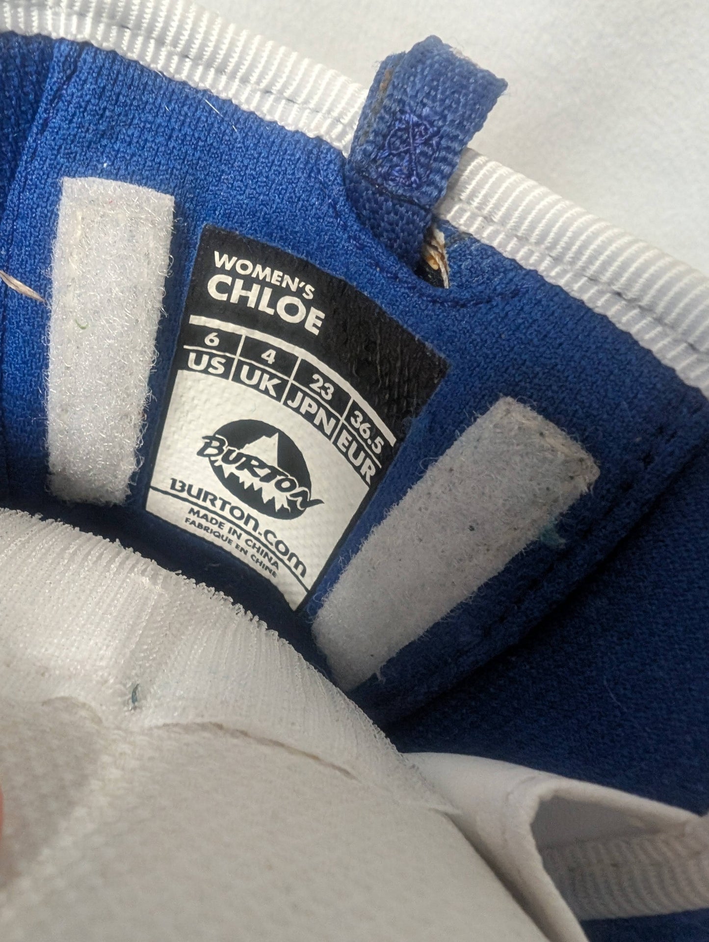 Burton Chloe Boa Women's Snowboard Boots Size 6 Color White Condition Used