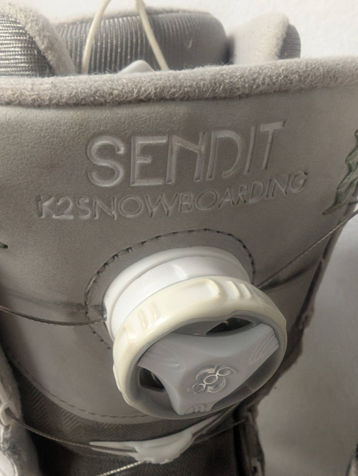 K2 Sendit Boa Snowboard Boots Size 7.5 White Used