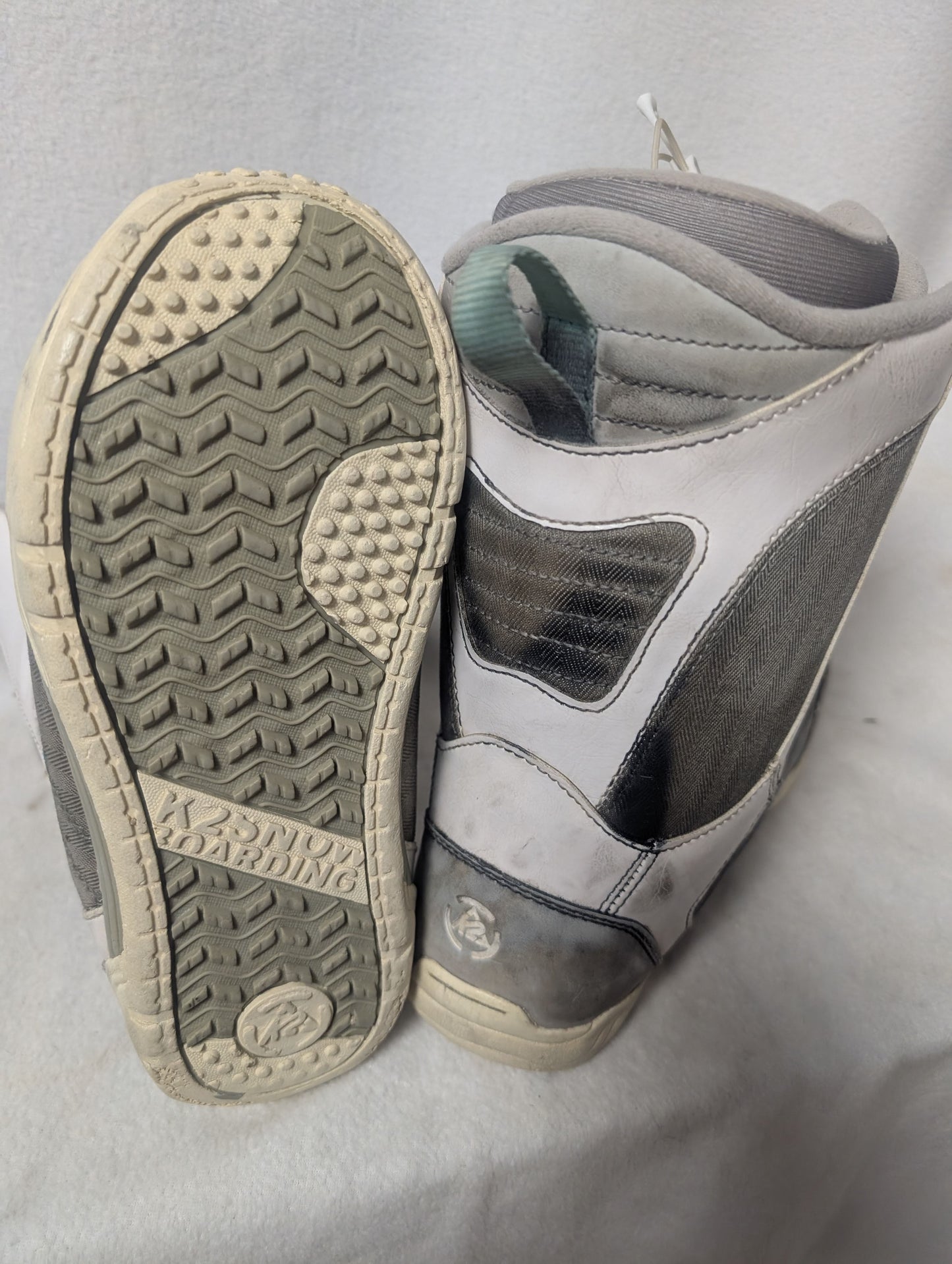 K2 Sendit Boa Snowboard Boots Size 7.5 White Used