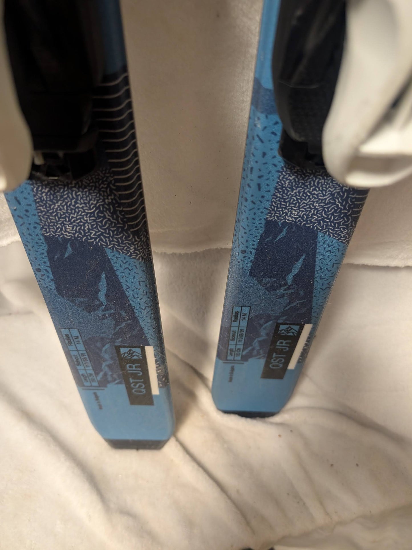 Salomon QST Jr Skis w/Marker Bindings Size 150 Cm Blue Used