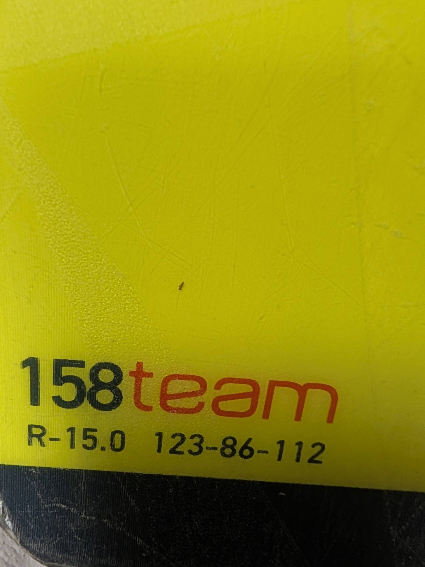 Stockli Team 85 Skis Salomon Warden 11 Bindings 158 cm Yellow Used