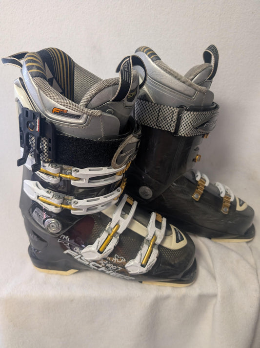 Fischer Vision 100 Ski Boots Size 24.5 Color Black Condition Used Women