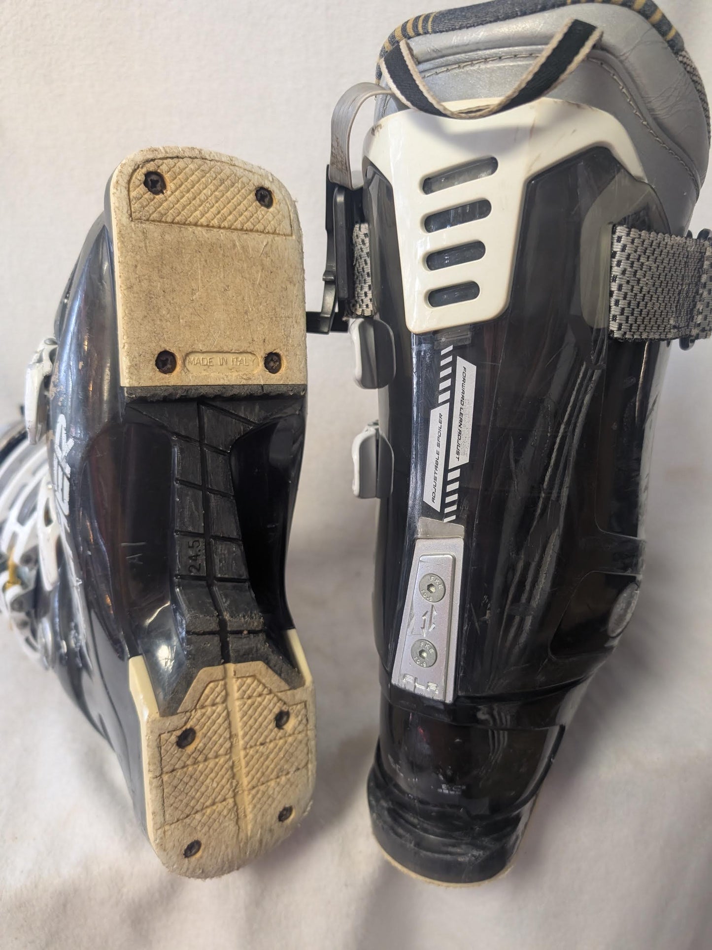 Fischer Vision 100 Ski Boots Size 24.5 Color Black Condition Used Women