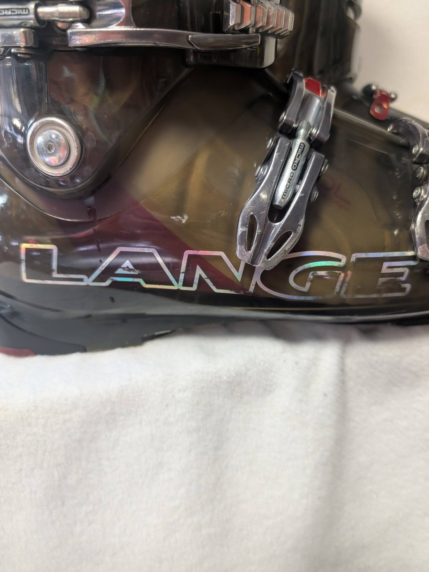 Lange Fluid 100 Ski Boots Size 29.5 Color Gray Condition Used