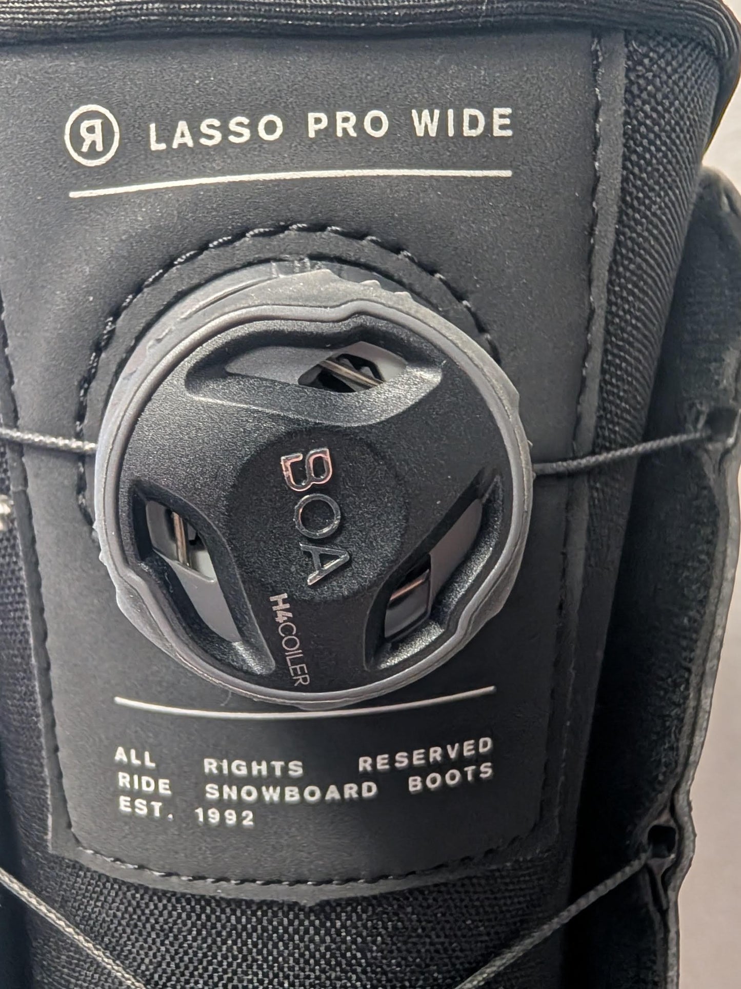 Ride BOA Lasso Pro Snowboard Boots Size 10.5 Color Black Condition Used